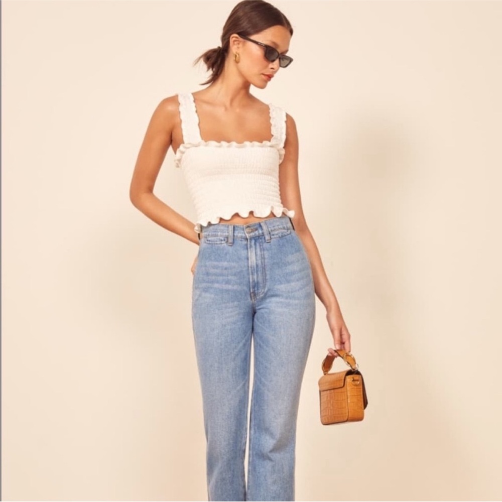 Reformation Leonore Ruched Top - Picture 3 of 5